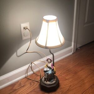 Beautiful Antique Porcelain Lamp